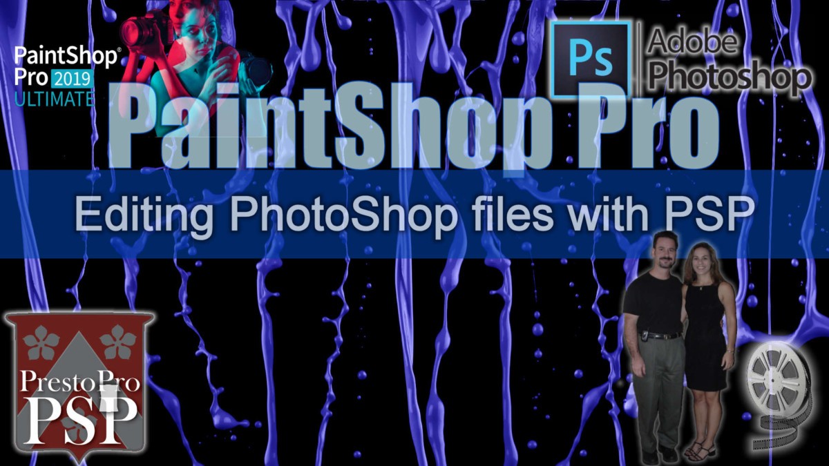 PaintShop Pro, Video Tutorial, PSP, PhotoShop, psd to pspimage