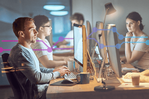 Modern VoIP desk phone connected to Vonage cloud service for business communications