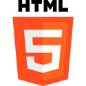html5 logo and wordmark 125px